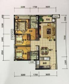 佛山美的花灣城3座01、02單元4座01、02、04單元90.00㎡